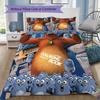 Grizzy und die Lemminge Muster Bettwäsche, Steppdecke Set Bettbezug Kissenbezug Zuhause Geburtstagsgeschenk (1 Bettbezug + 2 Kissenbezüge, ohne Füllung)XSJT0917057