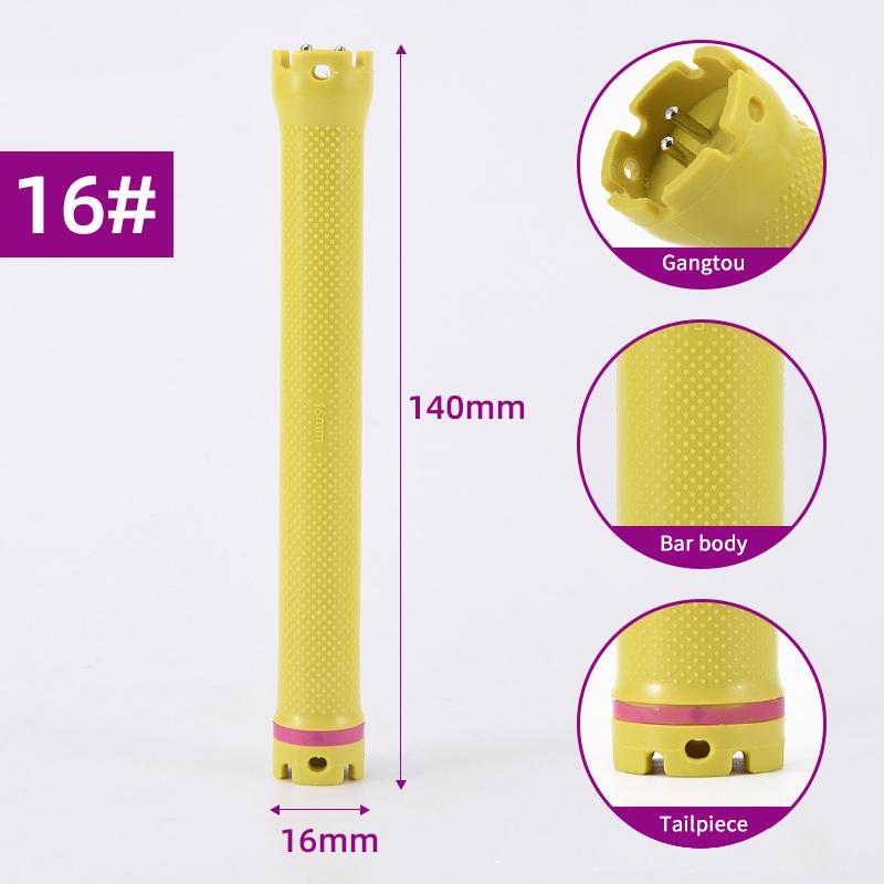 

New 140Mm 24V Digital Hair Hot Perm Rods Yellow French Wavy Hair Maker Electric Heated Curlers Bars Rollers Hair Salon Barber 16 size