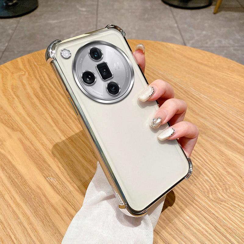 

Для Oppo Find X8 Pro Чехол OPPO Find X8 Чехол PKB110 PKC130 Чехол для телефона Мягкий бампер Ударопрочный Защитный чехол Прозрачная гальваническая пластина For OPPO Find X8