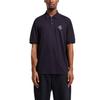 Armani Exchange Solid Color Letter Print Short Sleeve Polo Shirt Men Tops Navy-Blue XM000222-AF10364-UB101