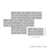 European Retro Tile Sticker PVC Self-Adhesive Kitchen Bathroom Waterproof Wall Decoration Brick Pattern Wallpaper 15x30cm 6pcs