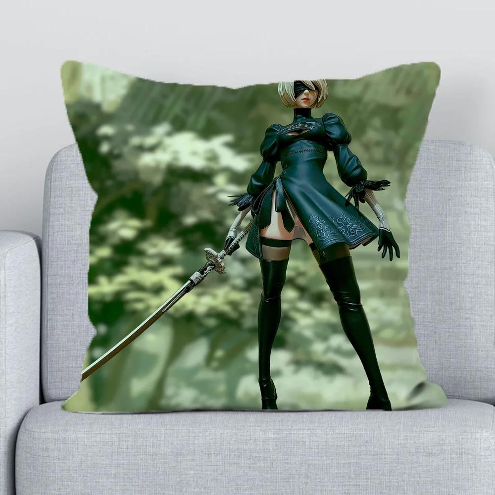 Nier Pillow Cases for bed Decorative Pillowcase Cushion Cover  Pillowcases x Fall Decor Duplex Printing Lounge Chairs