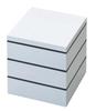 Wakaizumi Mini Lunch White Pearl 3 Design with 3 Black and Lacquerware, 5-inch Yamato-ju Box, (White Interior), Tiers, Heavy-Duty Gaskets, H-156-21A