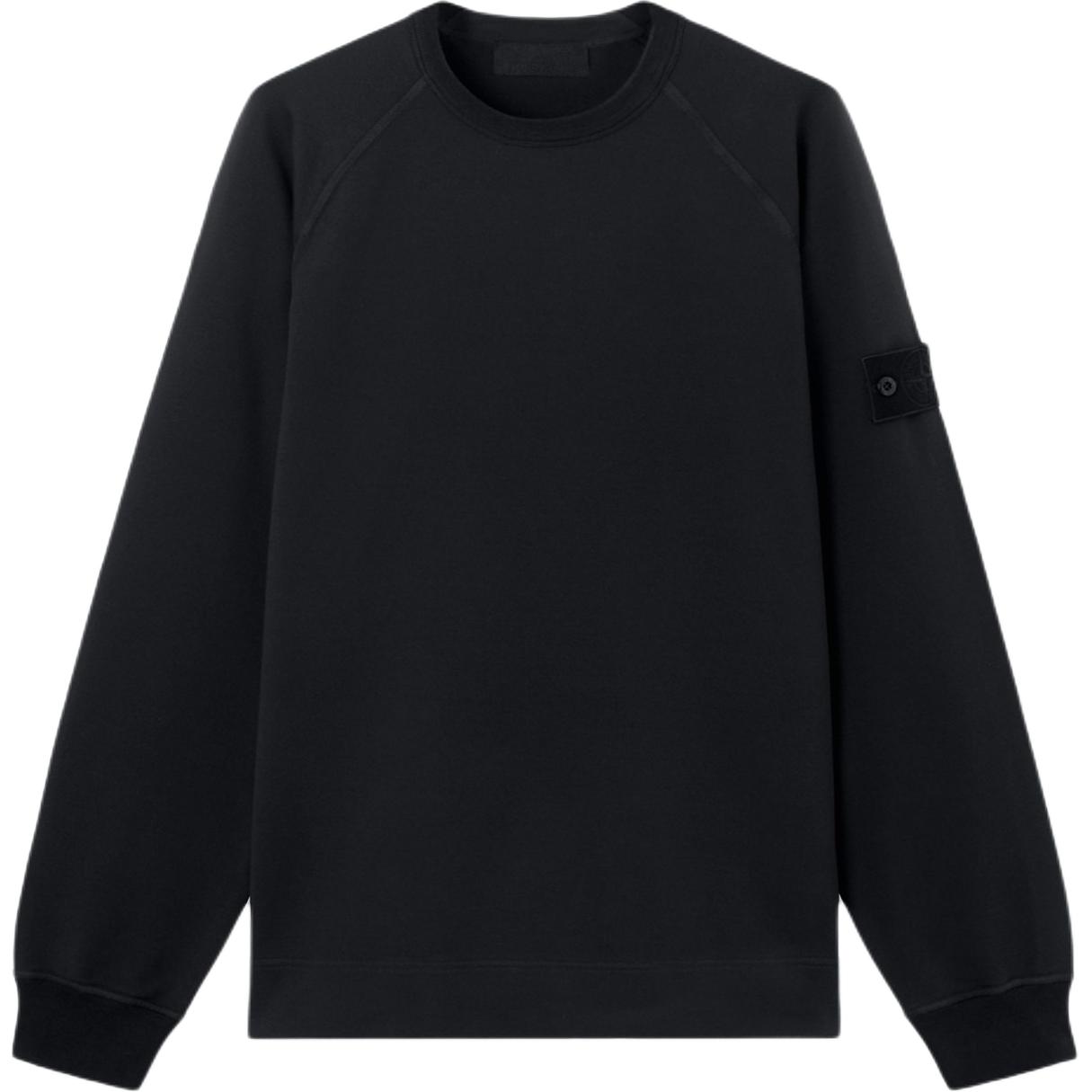 Stone Island Ghost Series Lente/Zomer 26 Raglan Lange Mouw Casual Geribbelde Rand Ontwerp Sweatshirt Heren sweatshirt L1S156100064S00F3V0029 M