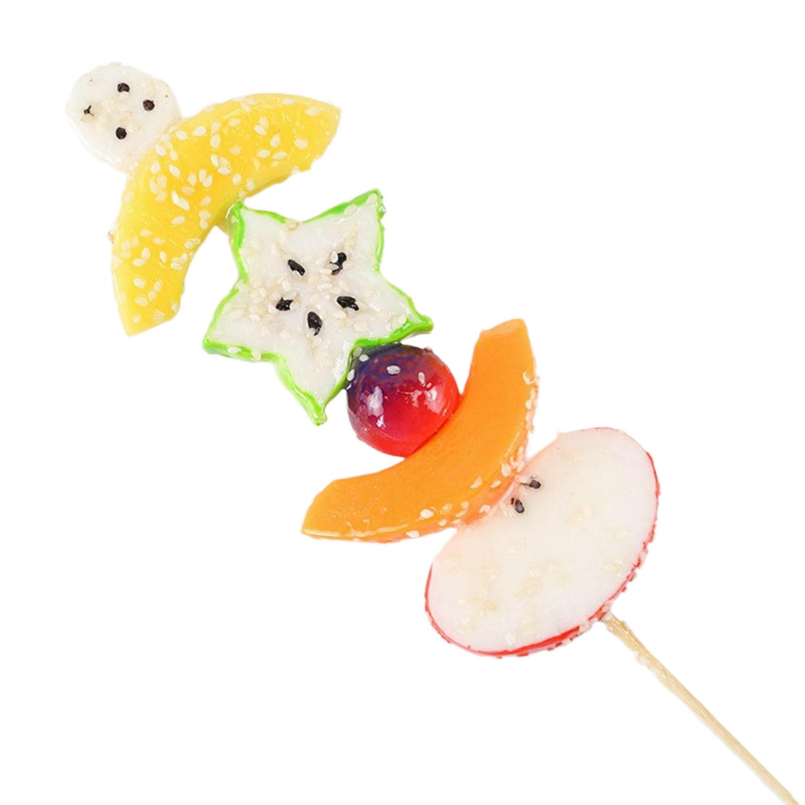 

Искусственные фруктовые палочки Искусственные засахаренные боярышники Поддельные засахаренные боярышники Реалистичная имитация фруктов для реквизита для фотосъемки F