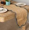 Blue Jute Braided Table Runner - Natural Finish