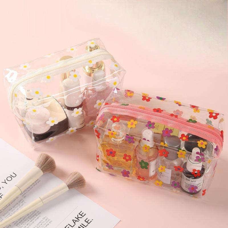 Thickened Storage Bag, Large Capacity, Portable Small Flower Storage Bag, Portable Travel Makeup and Toiletries Bag, Waterproof
