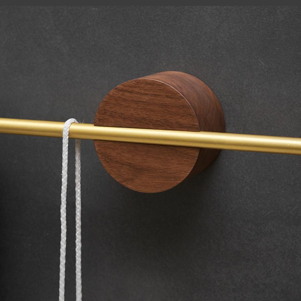 New Wood Towel Rod Hand Towel Holder for Bathroom Towel Rack Hanger for Home Wall Mount Heavy Duty Storage Kitchen Accessories