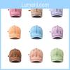 Cotton Kids Breathable Baseball Hat Sun Protection Cap With Elements Rainbow
