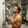 Shower Head Skull Shape Tub Sprayer Replacement Resin Skull Shower Heads for Bathroom Tub Spa Home Apartment Hotel