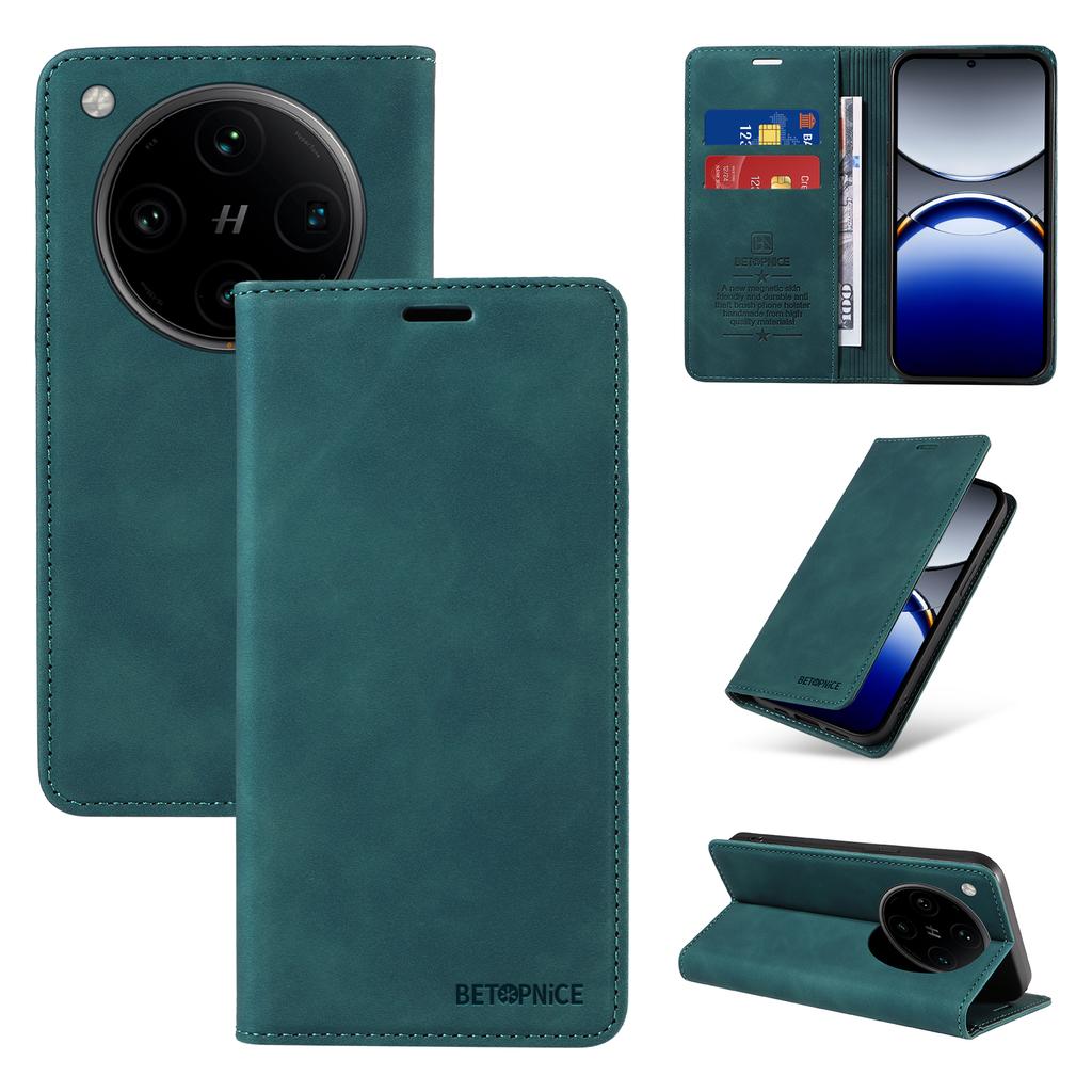 BETOPNICE 003 For Oppo Find X8 Pro 5G Wallet Case Leather Phone Cover with Stand
