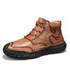 Men's Casual Ankle Boots - Outdoor Trendy Mid-Top Casual Shoes for Men