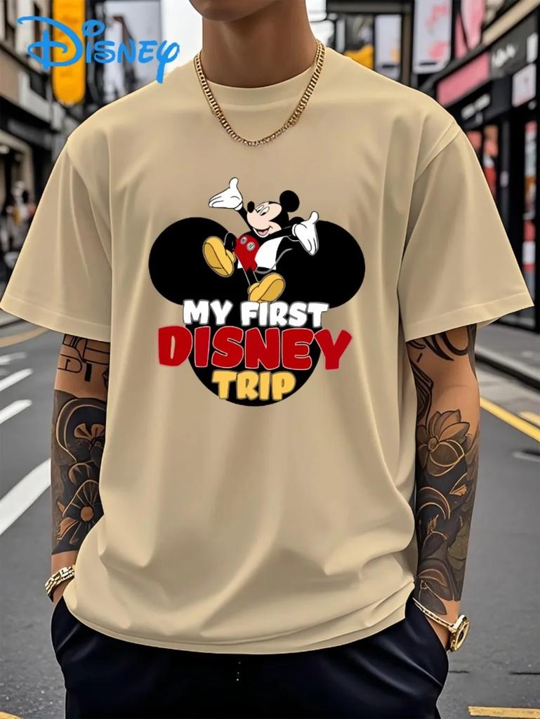 2026 Summer Disney Mickey Printed Cotton Tshirt Loose and Casual Shortsleeved Shirt for Both Men and Women Y2K