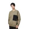 Adidas Sweatshirts Men's Army Green Crew Neck Moderate Regular H39348