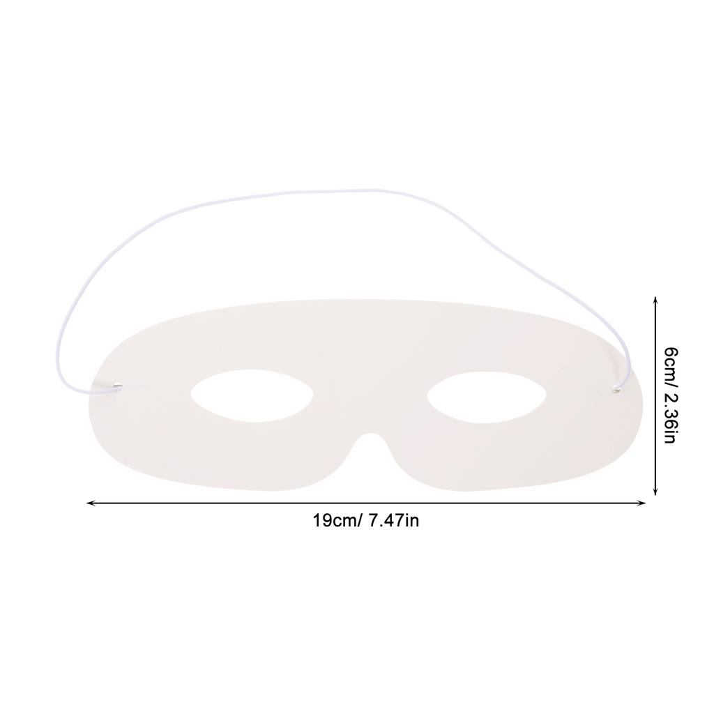 40pcs Children Doodle White Blank Mask For Kids Diy Painting Craft Face Masks Birthday Carnival Party Activity Hand-Drawn Art