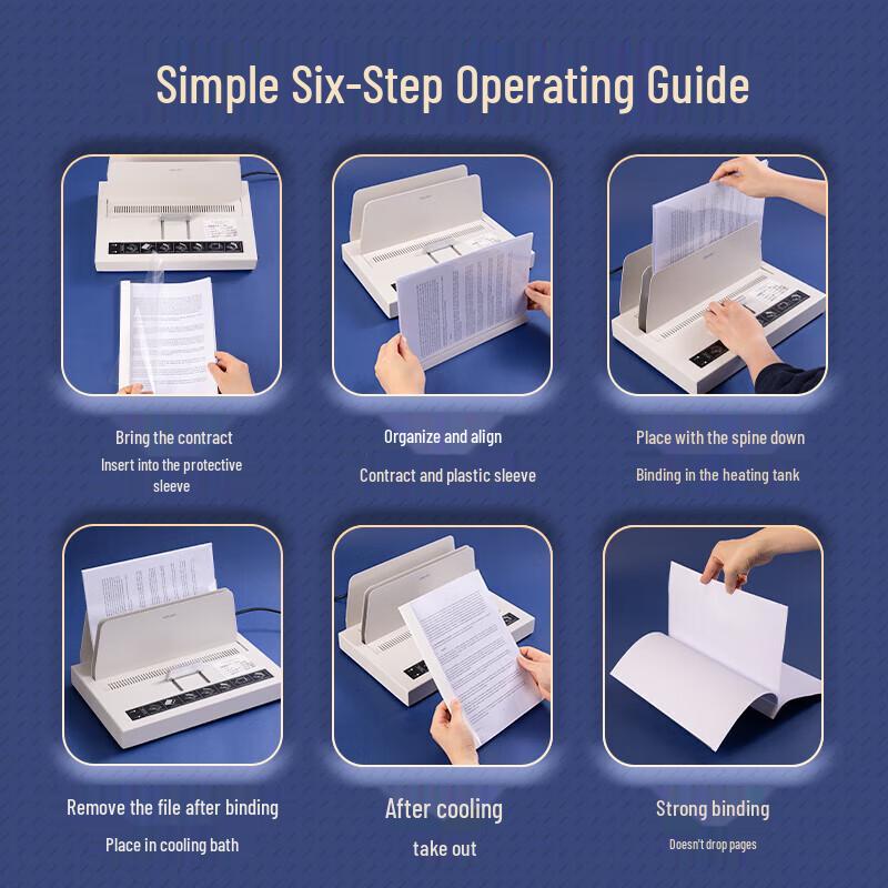 Deli Hot Melt Binding Covers CN plug (adapter included)