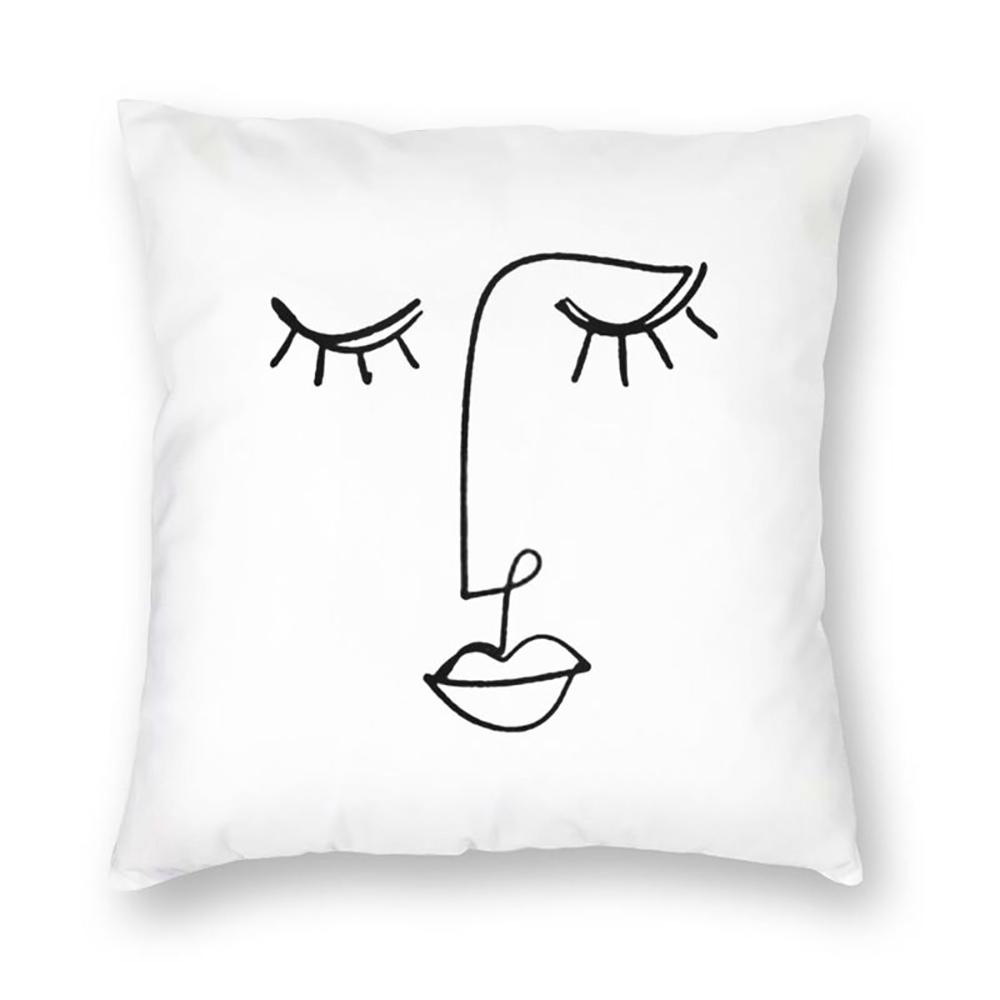 Pablo Picasso Luxury Cushion Cover Car Polyester Pillowcase Single Row Face Art Pillowcase Sofa