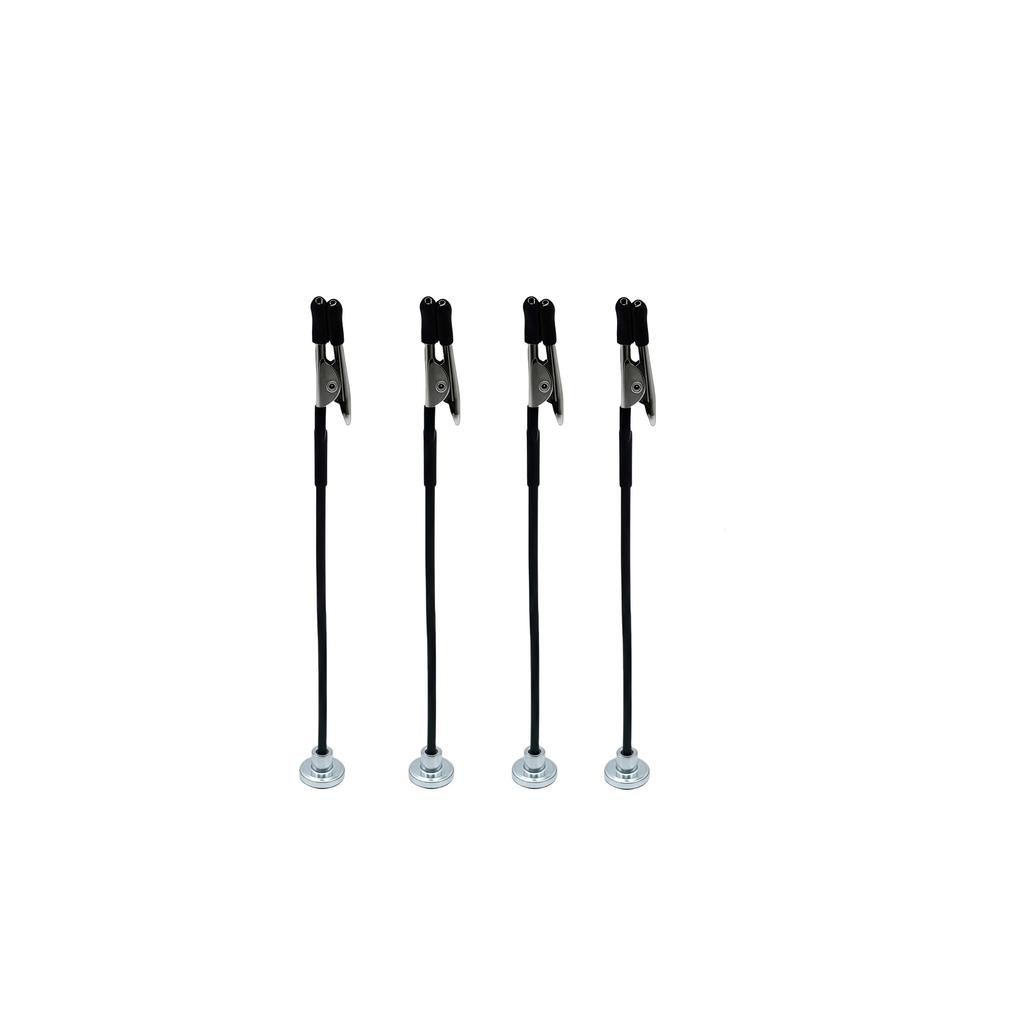 4pcs Flexible Arms PCB Holder for Electronics Repair Alligator Clip Welding Tool Soldering Third Hand with Strong Magnetic Base