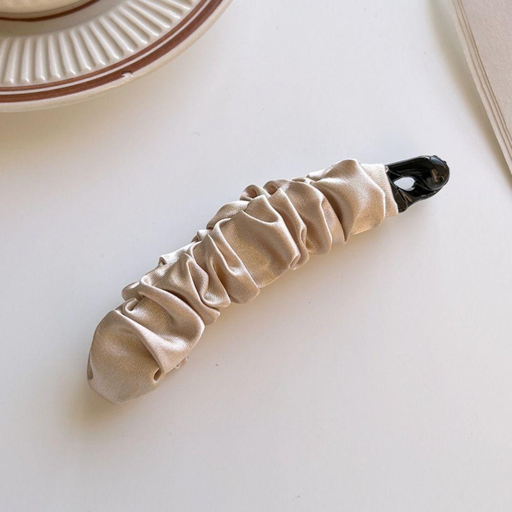 Hairpin Vertical Clip Korean Style Bowknot Hair Clip Cute Cloth Banana Clip  Women