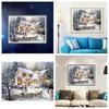 Hot New 5D  Snow  Snow Cottage  Cross Stitch Cross Stitch Diamond Embroidery Living Room Bedroom Painting