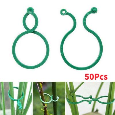 50 Τεμ. Στήριγμα Φυτών Κλιπ Στερέωσης Κληματίδων Δακτύλιος Αγκράφας Δέσμευσης Στήριγμα Στήριξης Φυτών Ντομάτας Εργαλεία Οικιακά Αξεσουάρ Κήπου