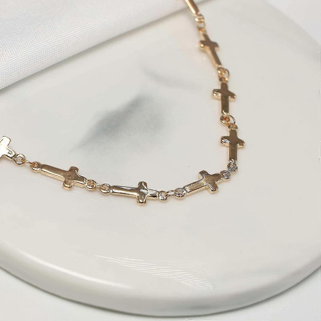 Necklaces With Crosses, Pearls, Adjustable Jewelry For Acsergery Ladies And Girls