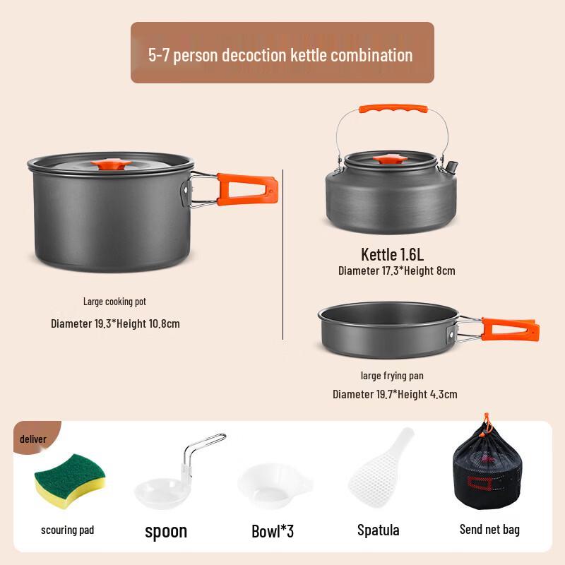 BinFu Outdoor Camping Cookware Set