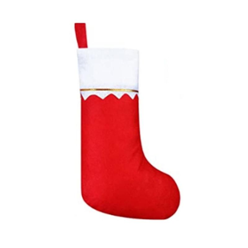 Christmas Stocking Gift Bag Hanging Tree Ornament Socks Christmas Decoration 1
