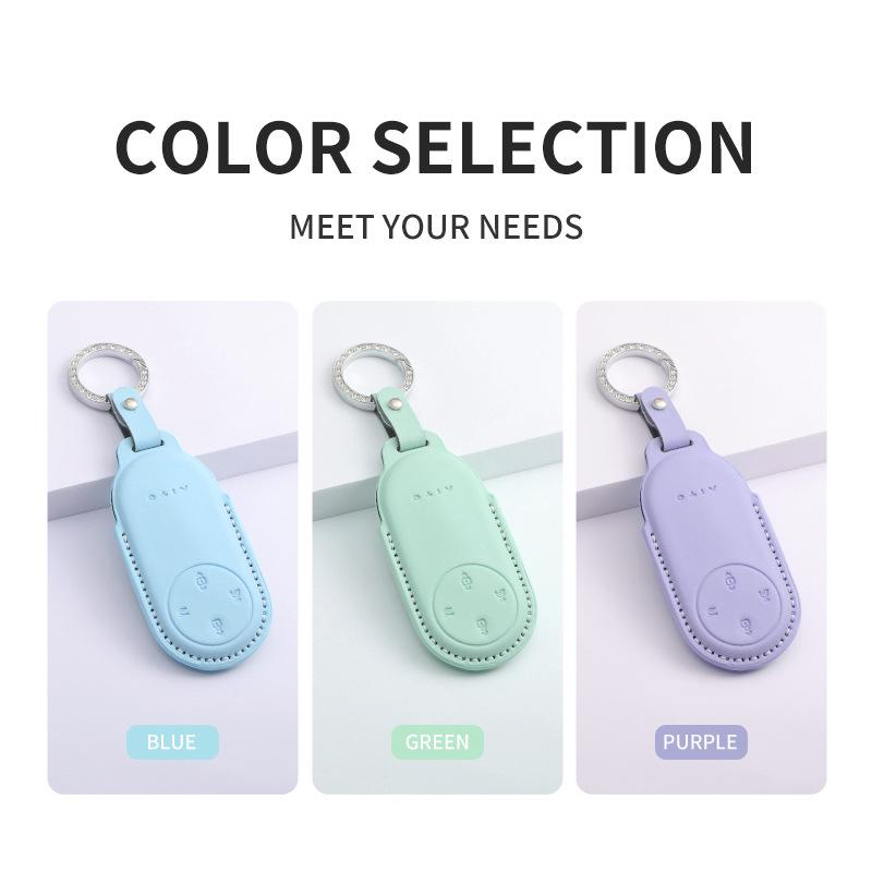 AITO M5/M7/M9 Leather Car Key Case Shell with Buckle