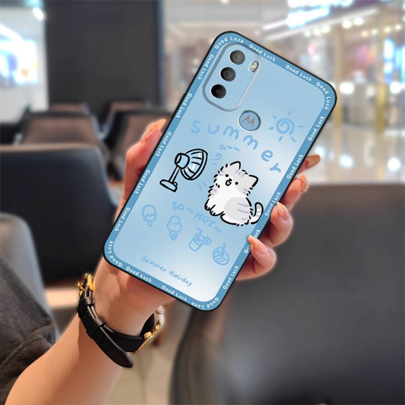 Durable Waterproof Phone Case For MOTO G31 With Fingerprint/XT2173-1 Silicone Dirt-resistant Protective Cartoon Graffiti
