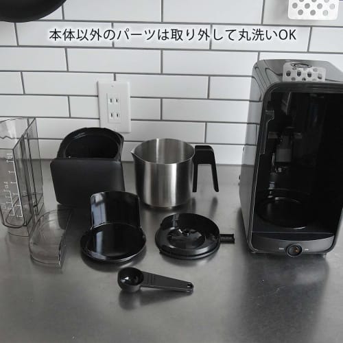 TIGER Coffee Maker Shower Drip Type 0.81L 6 Cups Black ADC-N060K