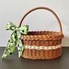 Con Cesto per Composizioni Floreali Toro Rattan di Salice Cesto per Conservazione Verdure Cesto Fiori Picnic