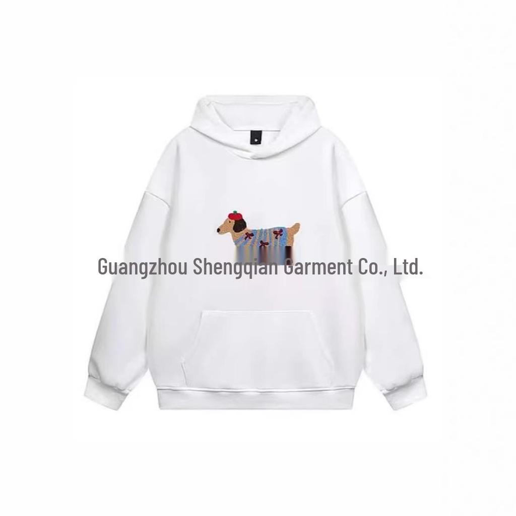 Damen Kapuzenpullover mit tief angesetzten Schultern und Taschen - Europäische & Amerikanische Lässige Mode
