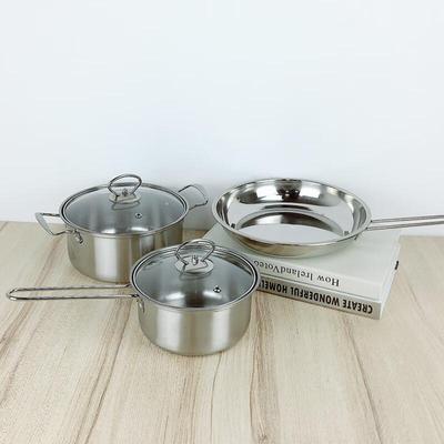 Stainless Steel 3-Piece Cookware Set