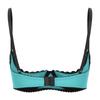 Womens Fashion Underwear Lace Push Up Bra Adjustable Straps Balconette Half Cup Lingerie for Daily Wear