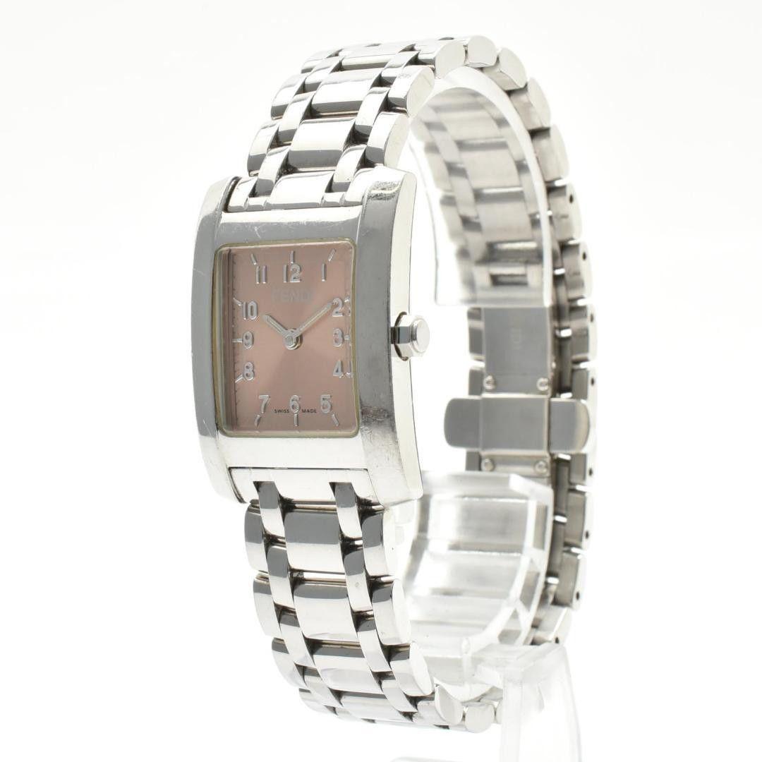 Used Operation FENDI Women s Watch Pink Dial Square