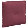 Back Cushion Burgundy 50 X 19 X 45 Cm Fabric