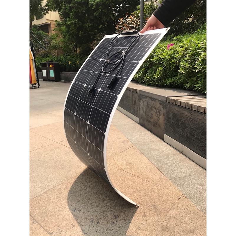 18V Monokrystaliczny Panel Solarny 250W Elastyczny Zestaw Paneli Solarnych Kompletny Panel Ładowarka Solarna Złącze DIY Bateria Do Domu Kempingu