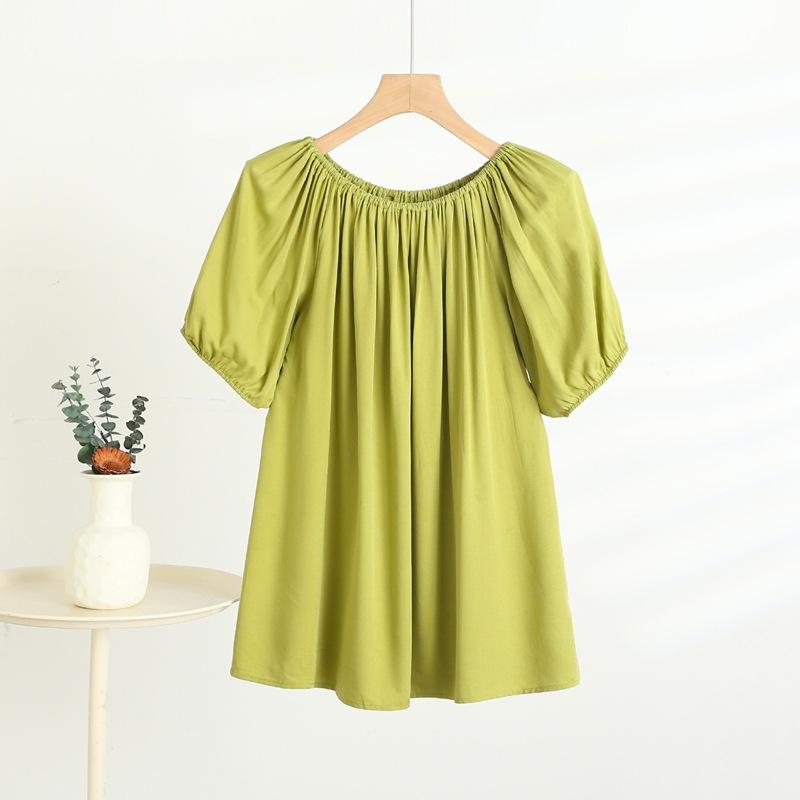 A One-shoulder Short-sleeved T-shirt for Women In Summer, A Thin, Floral, Large-sized, Slimming, Casual Base Layer