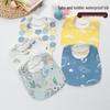 Thick Waterproof Baby Bib - Pure Cotton, Enlarged & Widened for Boys and Girls