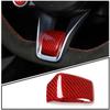 Red Carbon Fiber Steering Wheel Cover Trim for Alfa Romeo Giulia/Stelvio 20-24