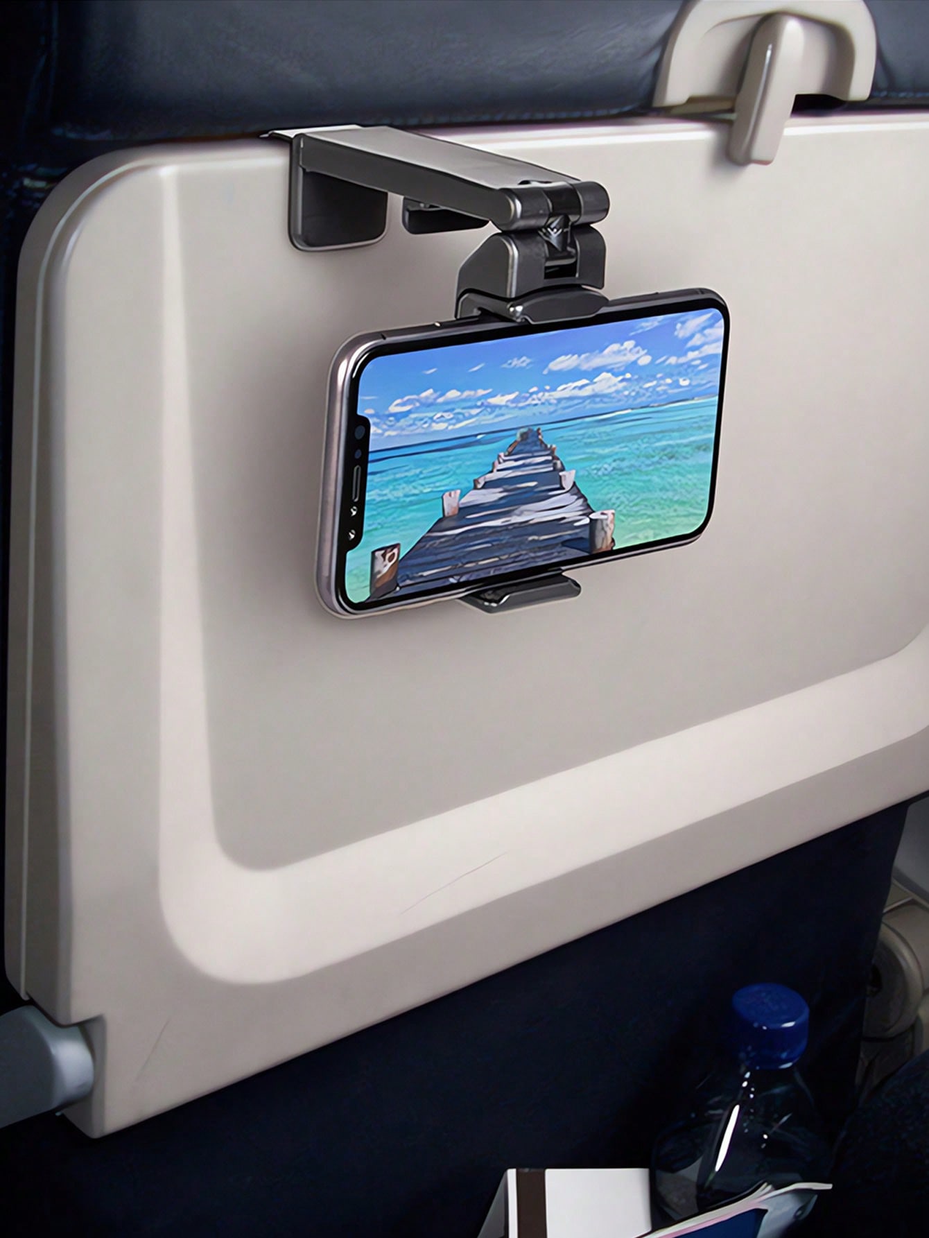 

Portable Airplane Phone Holder, 360° Rotatable Foldable Adjustable Travel Phone Stand, Flight Seat Mount United States
