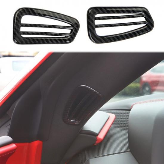 Carbon Fiber Style Door vent Outlet Panel for Chevrolet Corvette C8 -2025