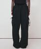 Nigaennikol Vintage Cargo String Wide Pants_Black