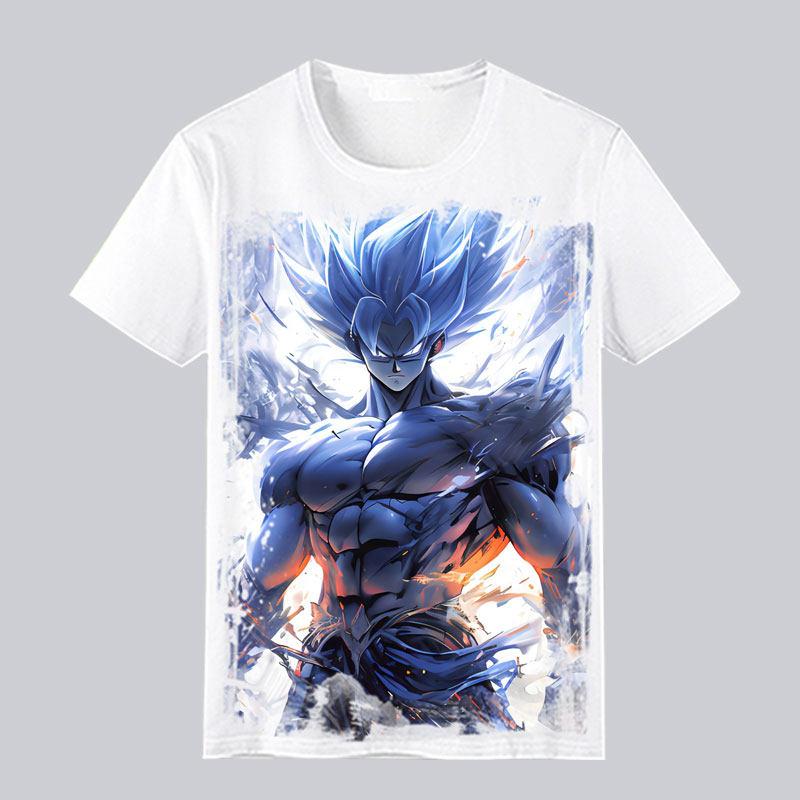 ZX Latest Dragon Ball Anime Printed Super Saiyan Sun Wukong Anime Boy Mens Tshirt 4XL