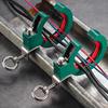 Cable Tray Pulley Roller Cable Laying Roller Helper Adjustable Clamp Pulley for Efficient Wire Guide Fixation Auxiliary Tool