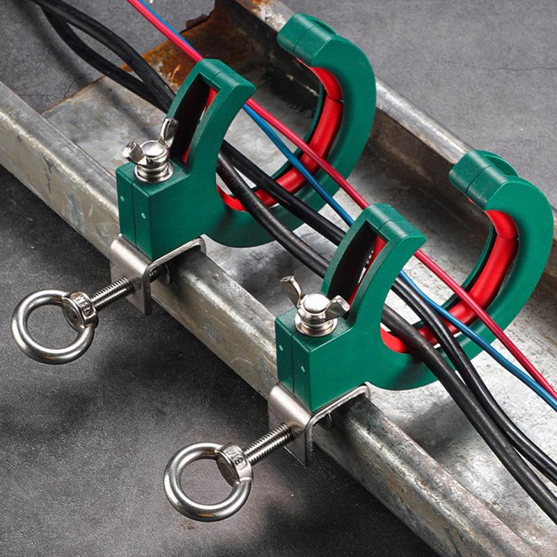 Cable Tray Pulley Roller Cable Laying Roller Helper Adjustable Clamp Pulley for Efficient Wire Guide Fixation Auxiliary Tool