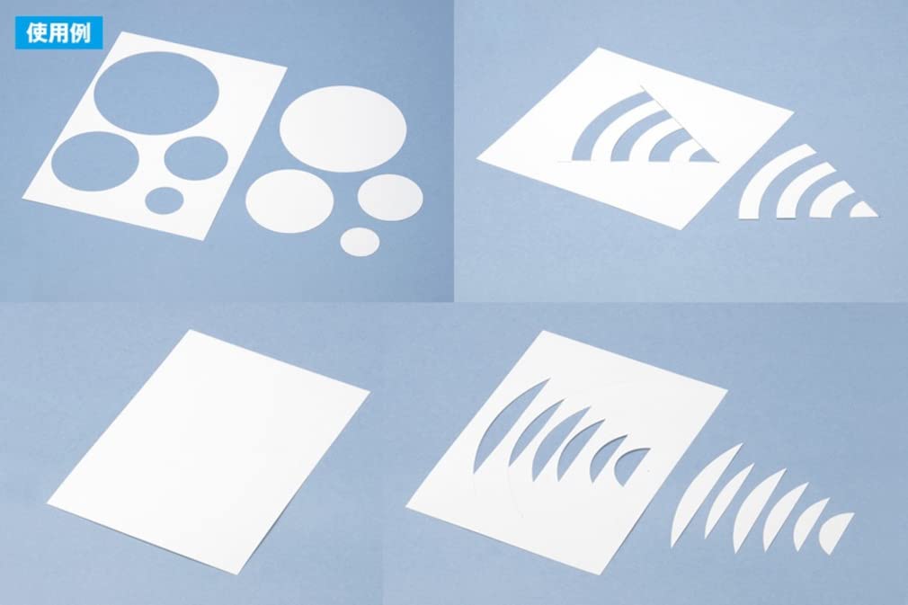 Wave Hobby Tool Series HG Circle Cutter Set (with Mini Low-Adhesion Cutting Mat) for Plastic Models, HT-219