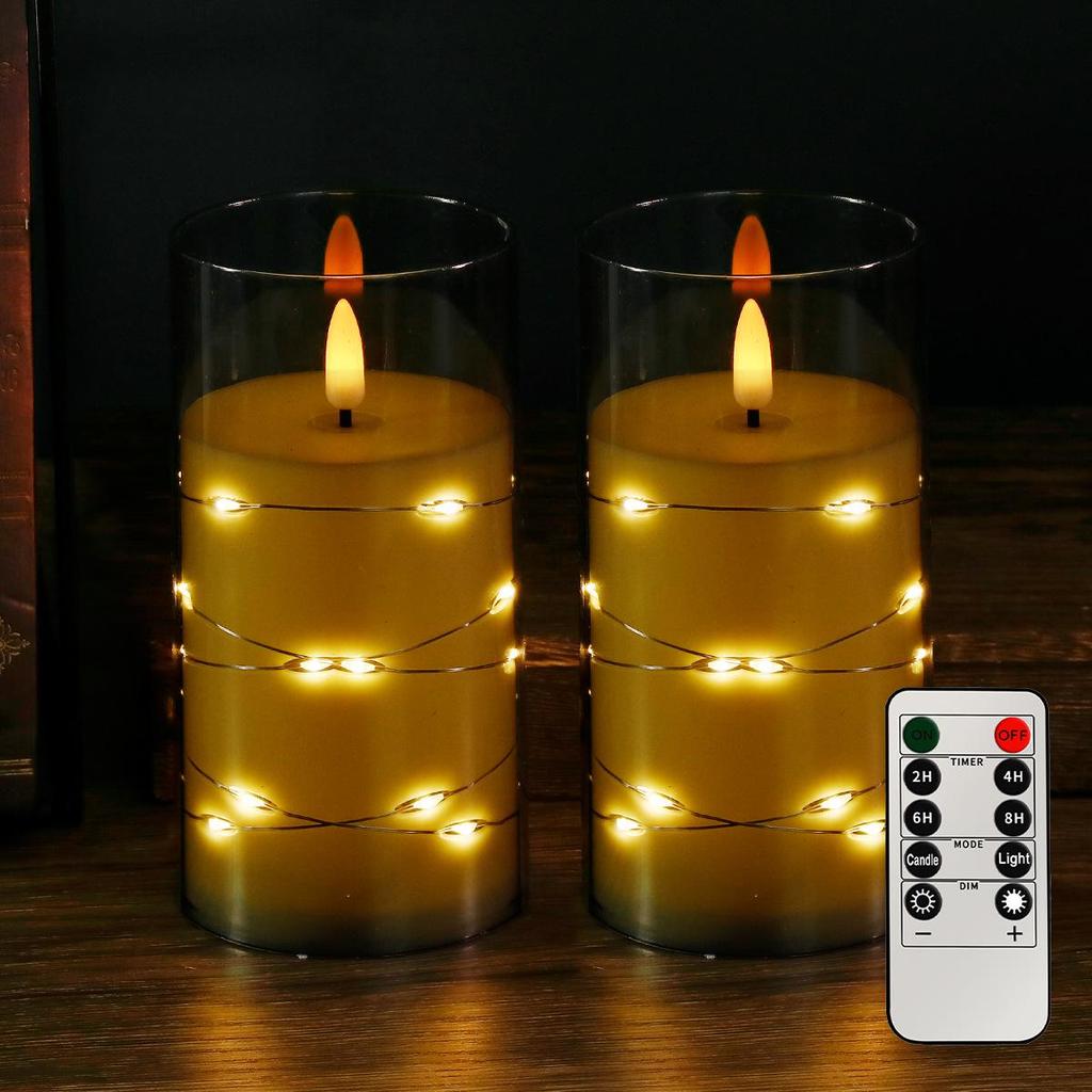 "LED Remote Control Candle Lights for Weddings, Birthdays, Parties & Concerts - Electronic ABS Simulation String Light Decoration"