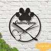 Personalized Dog Groomer Metal Wall Art Custom Name Barber Shop Decor Pet Salon Sign Contemporary Home Sculpture